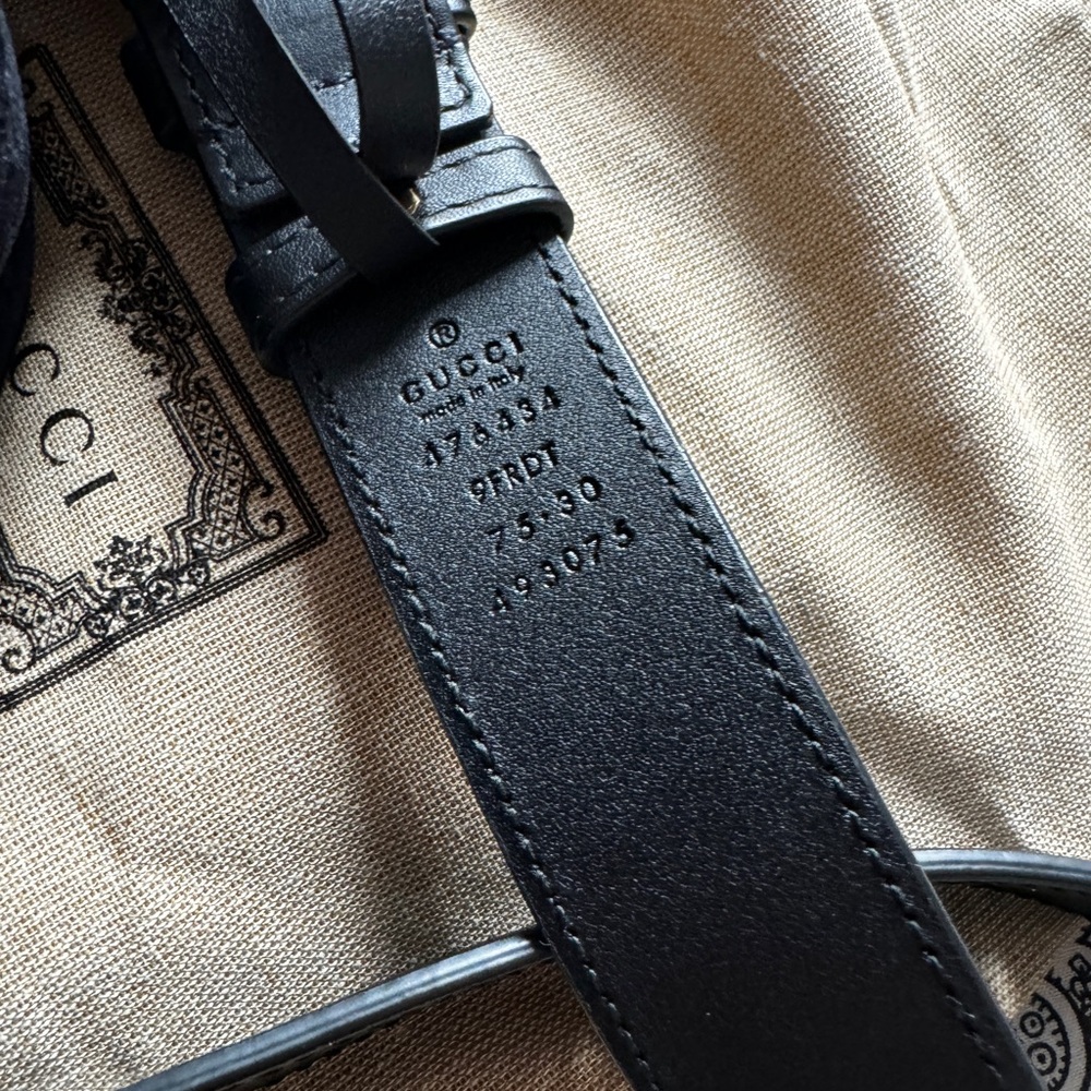 Gucci Marmont Belt bag black velvet size 75 - Picture 6 of 8